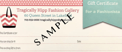 Tragically Hipp Fashion Gallery Gift Card
