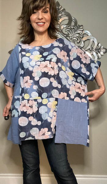 Cotton Gauze Tunic Top