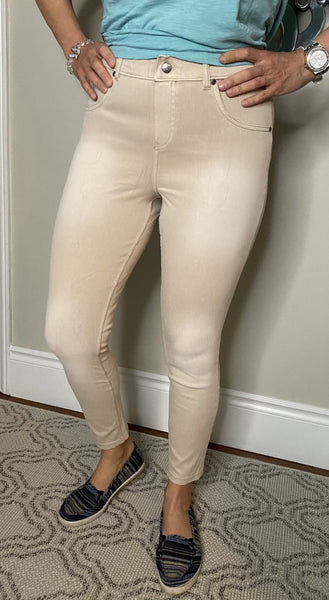 Taupe  Ultra Soft  Denim Hue High Rise Skimmer Pant